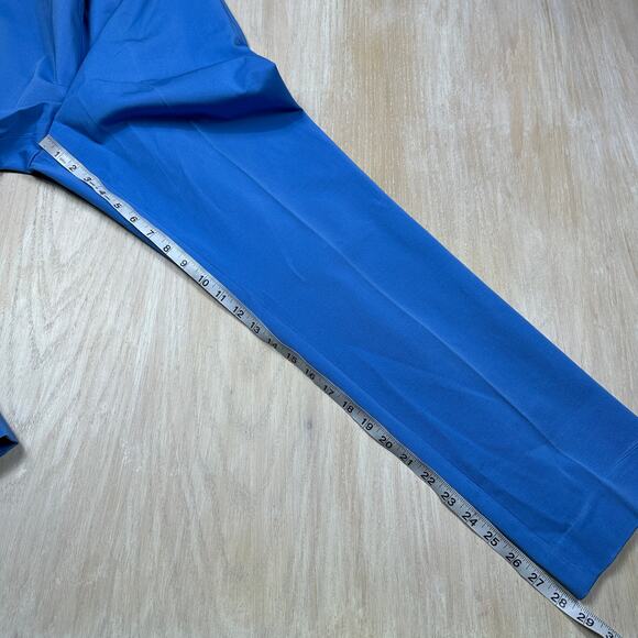 NWT Talbots Blue Cotton Spandex Stretch Straight Leg Ankle Career Dress Pants 12 - Picture 8 of 14